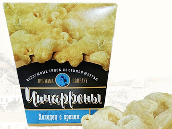 Чичарроны со вкусом холодца и хрена в Дербенте