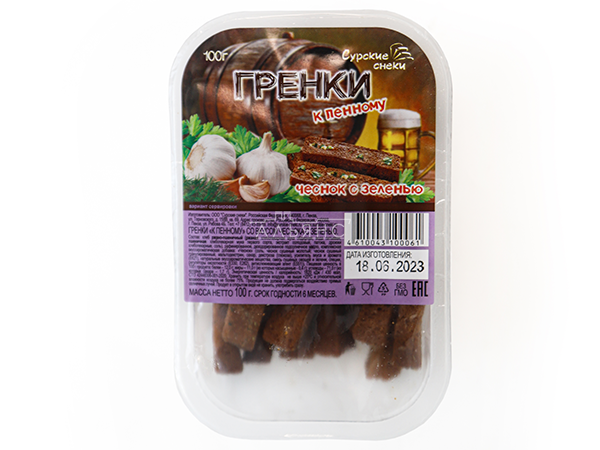 Сурские гренки Чеснок с зеленью (100 гр) в Дербенте