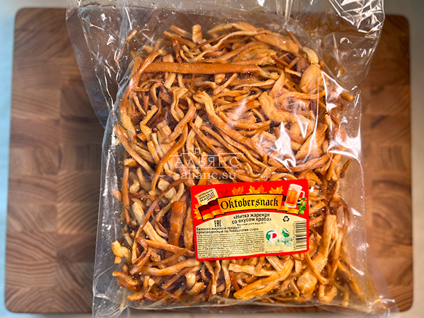Нитка ЖАРЕНАЯ "Краб" Oktobtersnak 1 кг (сырный продукт) в Дербенте