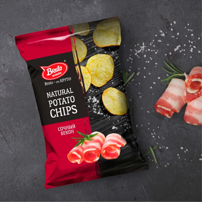 Картофель «Бруто» со вкусом бекона 130 гр. в Дербенте