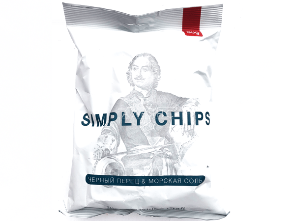 Картофельные чипсы "Simple chips" Морская соль и черный перец 80 гр. в Дербенте